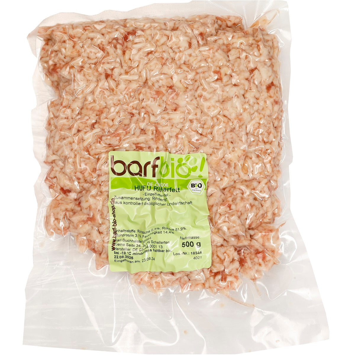 Rinderfett 500g TK - fein gewolft -