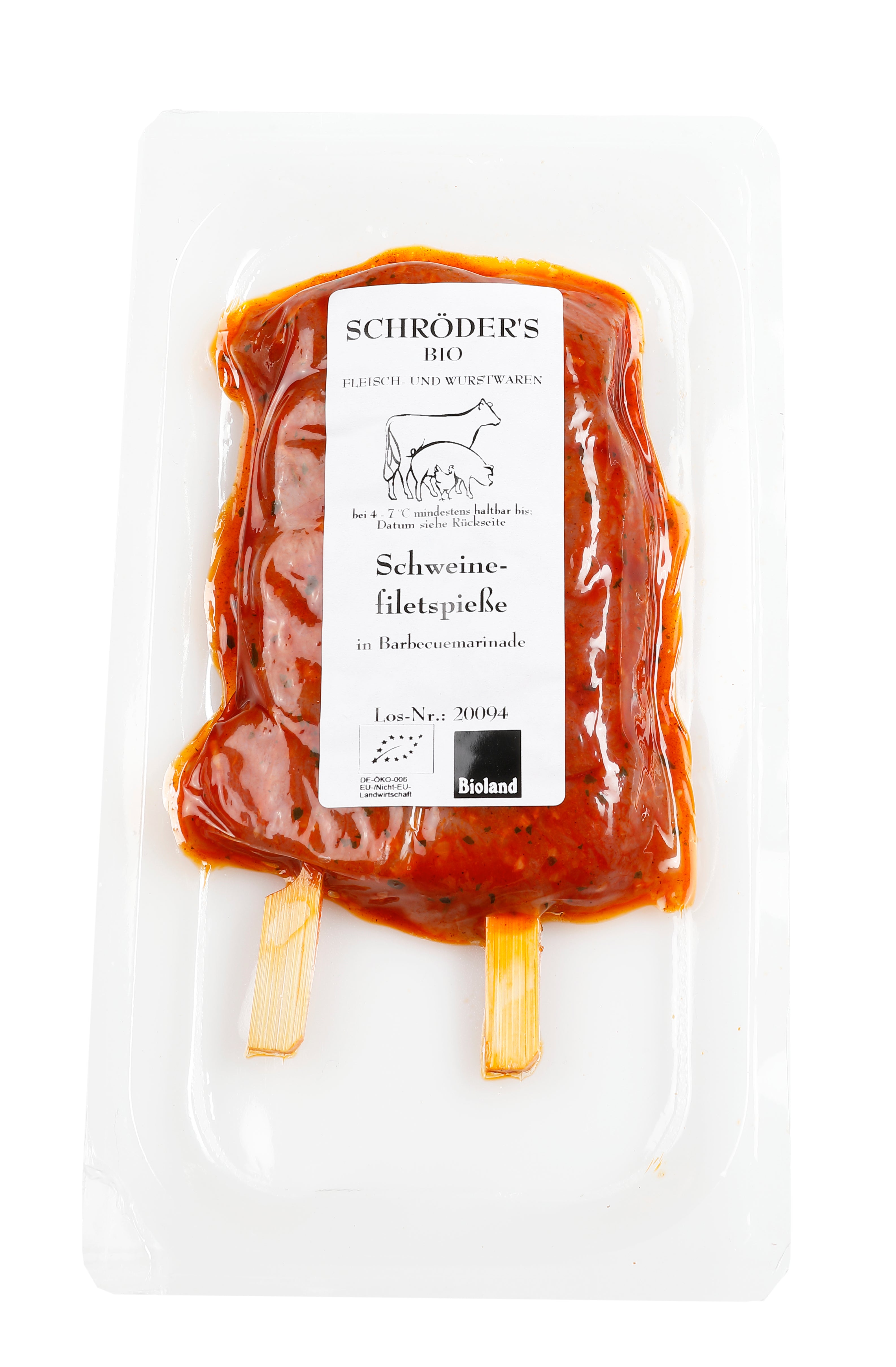 Schweinefiletspieß Barbecue 2x je ca.80g