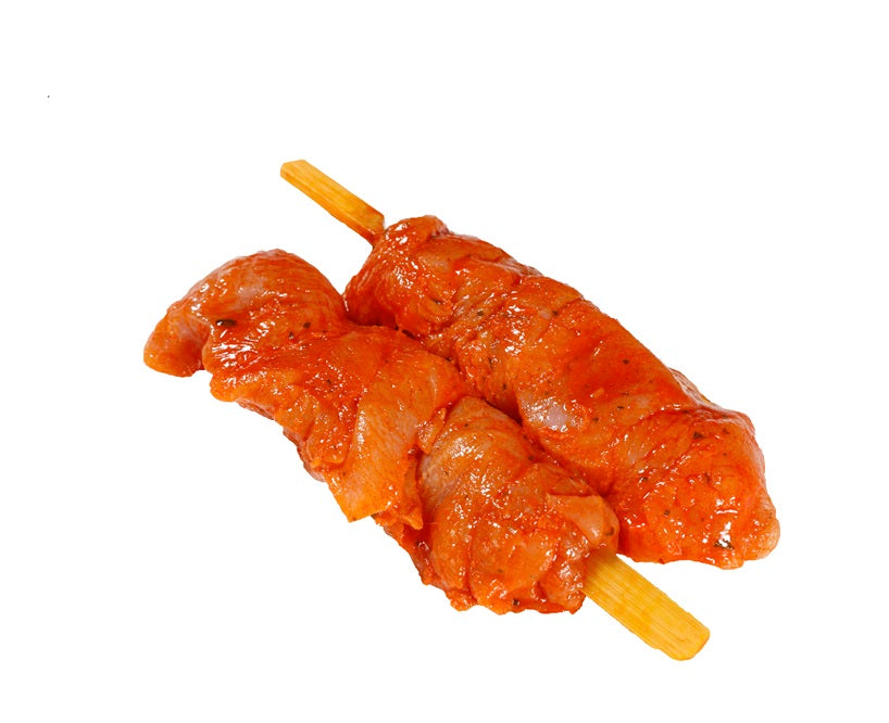 Putenspieße in Barbecue Marinade