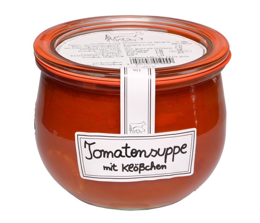 Tomatensuppe mit Fleischklößen