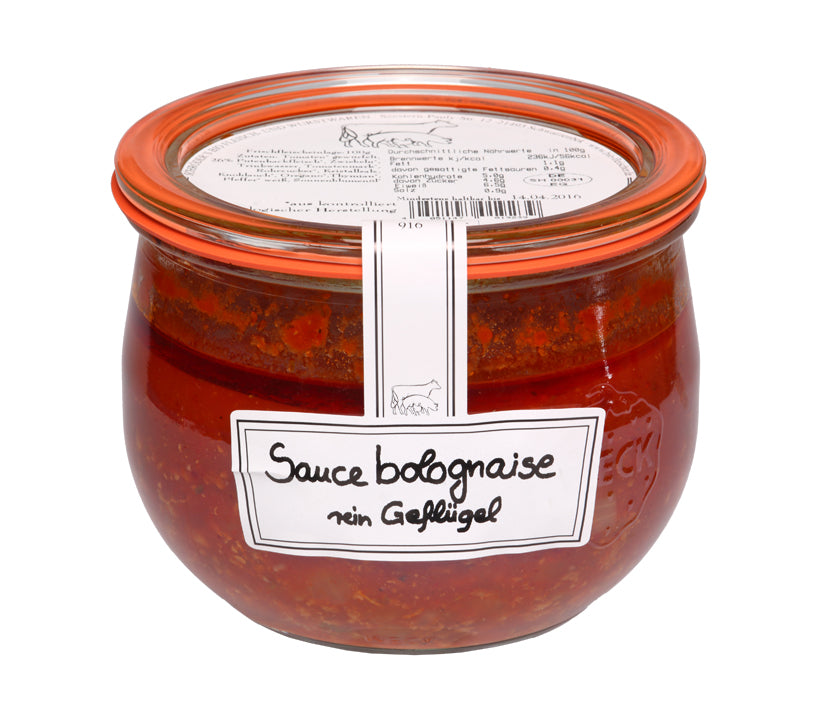 Sauce Bolognese rein Geflügel