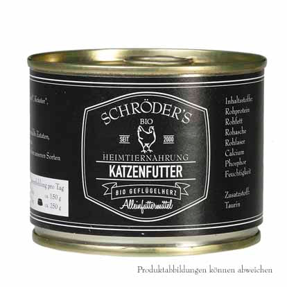 Katzenfutter Geflügelherz, klein