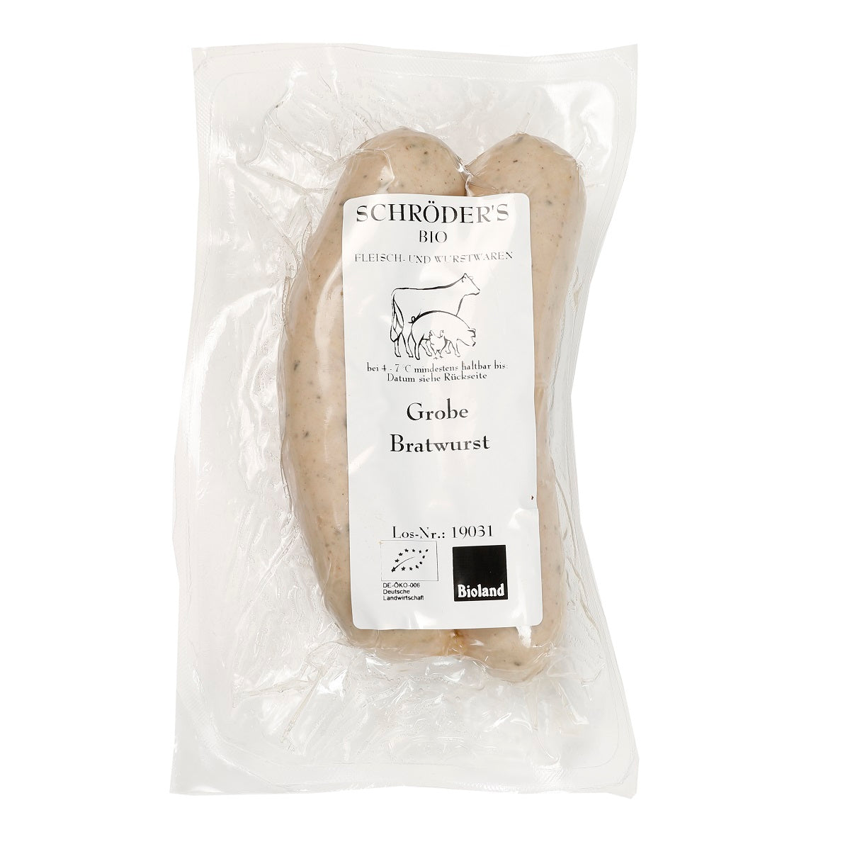 Grobe Bratwurst  2 x ca. 100 g