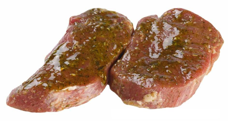 Lammkeulensteaks in Kräuter-Knoblauchmarinade ca. 200 g